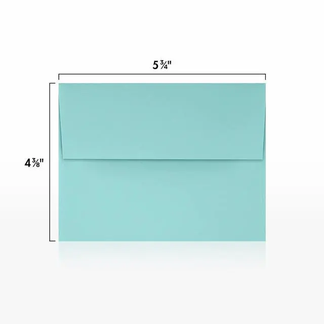 Alt view image 3 of 7 - A2 Invitation Envelopes | Peel & Press | 4 3/8" x 5 3/4" | Seafoam Blue | 80lb. Text | 1,000 Qty