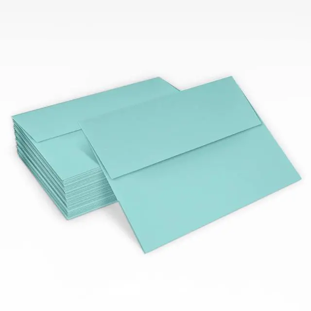 Alt view image 5 of 7 - A2 Invitation Envelopes | Peel & Press | 4 3/8" x 5 3/4" | Seafoam Blue | 80lb. Text | 1,000 Qty