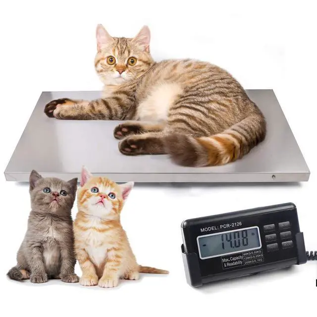Alt view image 6 of 7 - 440lb Digital Livestock Vet Scale, Digital Pet Scale for Dog Sheep Pig Goat, Heavy-Duty Platform Scale, Animal Scale Platform for Large Pets Postal Shipping Warehouse, KG/OZ/LB Units Switch