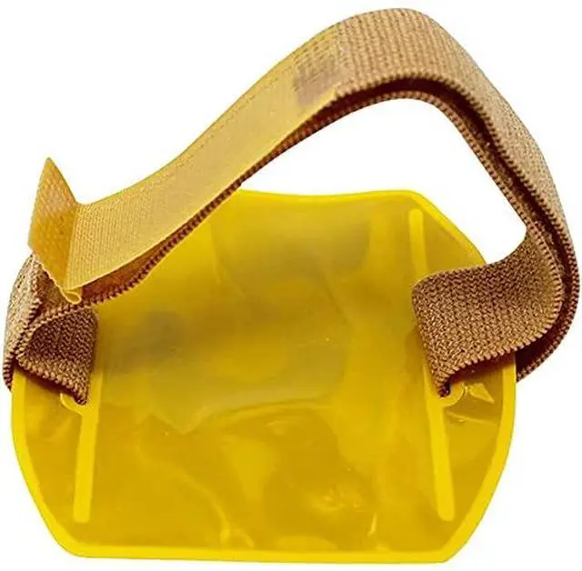 Alt view image 4 of 7 - Bulk 25 Pack - Heavy Duty Reflective Yellow Armband ID Badge Holder with Elastic Hook & Loop Closure Arm Band by (Yellow)