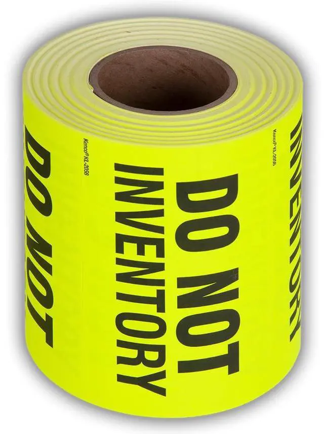 Main image of 3" X 5" Do not Inventory Fluorescent Shipping Label Stickers - 500 Adhesive Labels Per Roll (10 Pack)
