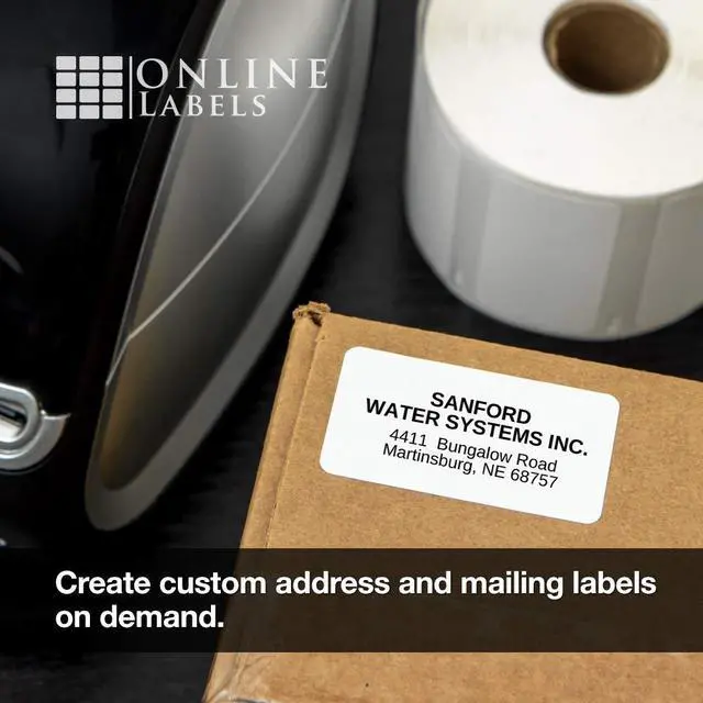 Alt view image 6 of 6 - OnlineLabels - 2.25 x 1.25 Waterproof Labels for DYMO Printers - 1,000 Per Roll, 24 Rolls Totaling 24,000 Labels - Same As DYMO 30334 - RL2895DW-24