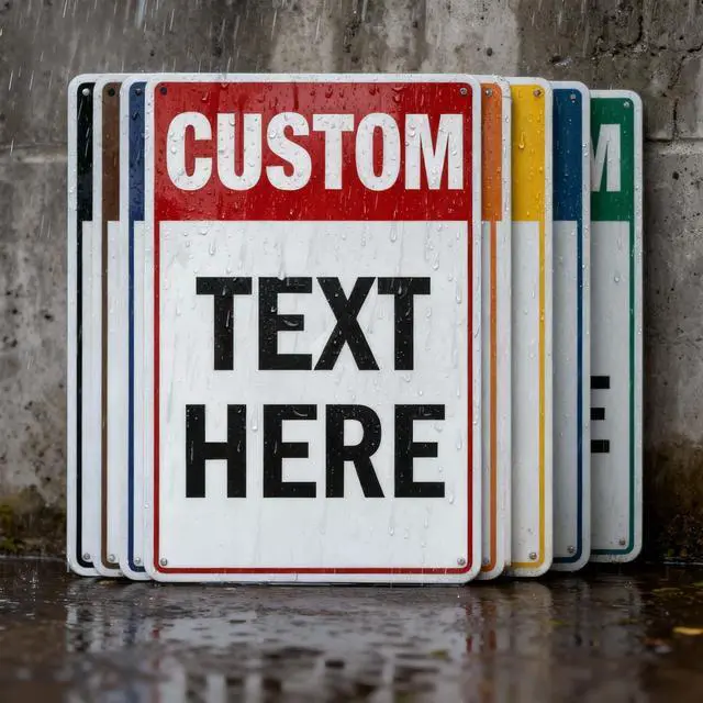 Alt view image 6 of 7 - Large Custom Signs Outdoor Metal, 30x24 Inch Reflective Option, Rust Free Aluminum, UV Ink Printing, Durable/Weatherproof