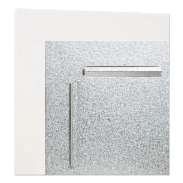 Alt view image 4 of 5 - Floating Glass Dry Erase Board, Office Supplies, White, with Eraser, Markers, 18 Tray, 4mm, 36 x 48"