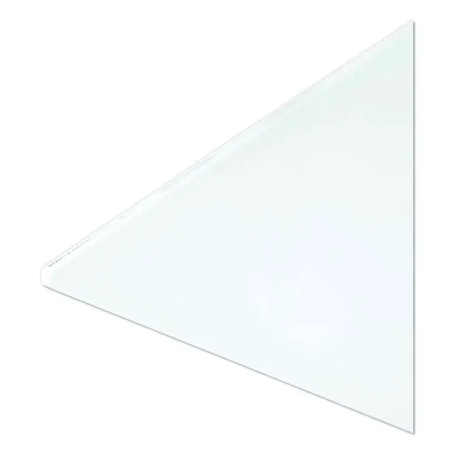 Alt view image 3 of 5 - Floating Glass Dry Erase Board, Office Supplies, White, with Eraser, Markers, 18 Tray, 4mm, 36 x 48"