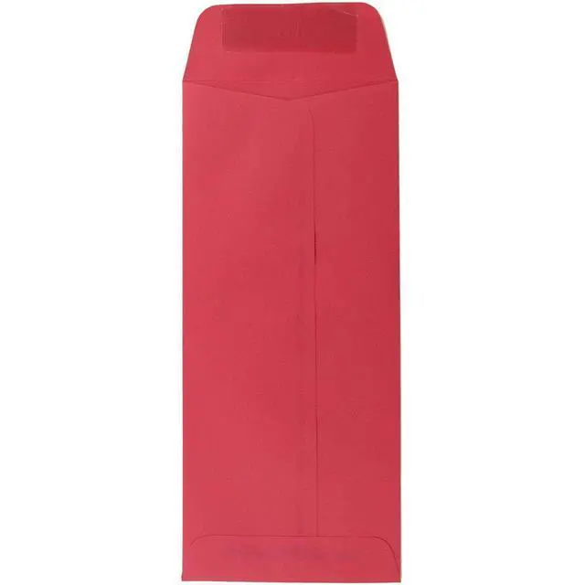 Alt view image 2 of 2 - #10 Policy Business Colored Recycled Envelopes - 4 1/8 x 9 1/2 - Red Recycled - Bulk 250/Box