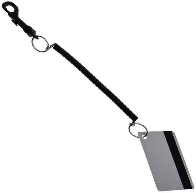 Alt view image 7 of 7 - Bulk 100 Pack Bungee Coil Cords - Elastic Stretchy Elastic Swipe Badge & Key Chain Ring Casino Card Clip Leash Lanyards - for Light Duty Use (Black)