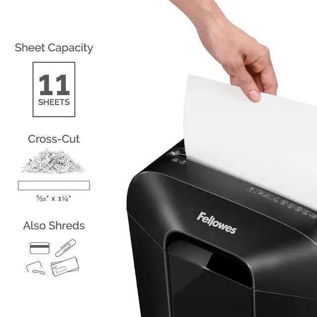 Alt view image 3 of 6 - Powershred LX70-DB 11 Sheet Cross-Cut Household Paper Shredder for Home Office