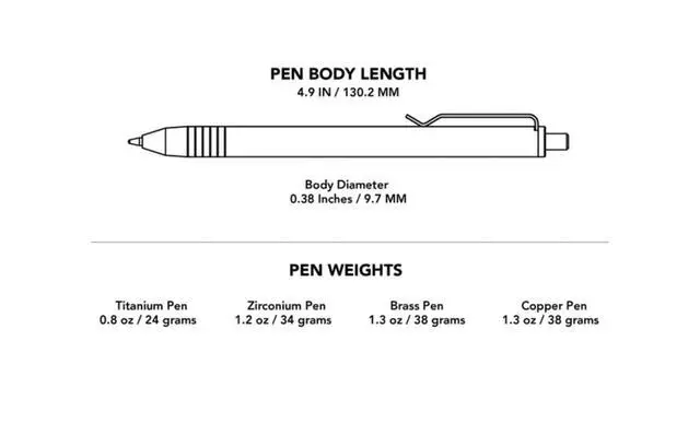 Alt view image 5 of 5 - Slim Click Pen (Brass)