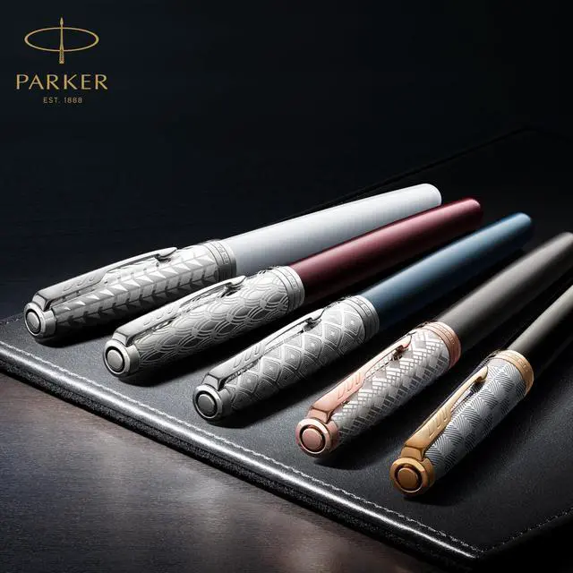 Alt view image 7 of 7 - Sonnet Fountain Pen, Matte Black Lacquer with Gold Trim, Fine Nib (1931516)