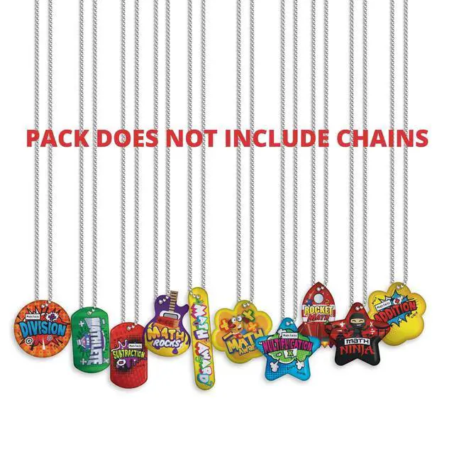 Alt view image 3 of 6 - Build & Encourage Young Students' Basic Math Skills Brag Tag Value Pack: 500 Tags (50 Tags for Each Shape)