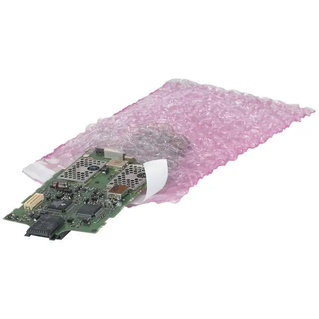Alt view image 2 of 3 - (200 Pack) 12 x 15-1/2 Inch, Self-Seal Anti-Static Bubble Pouch Bags, Pink, for Cushioning, Electronics, Packing, Shipping, and Storage