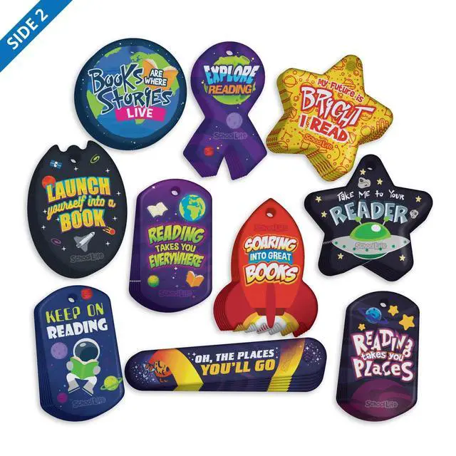 Alt view image 2 of 7 - Encourage, Motivate, and Build Young Readers Skills and Habits Brag Tag Value Pack: 500 Tags (50 Tags for Each Shape)