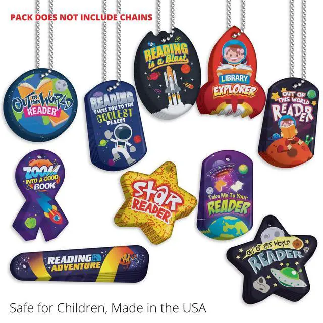 Alt view image 5 of 7 - Encourage, Motivate, and Build Young Readers Skills and Habits Brag Tag Value Pack: 500 Tags (50 Tags for Each Shape)