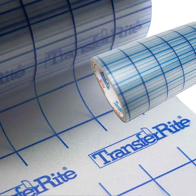 Main image of TransferRite Ultra Clear Medium Tack Transfer/Application Tape w/Grid, 24" x 100yd Roll