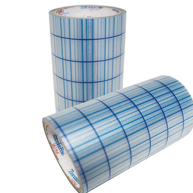 Alt view image 2 of 3 - TransferRite Ultra Clear Medium Tack Transfer/Application Tape w/Grid, 24" x 100yd Roll