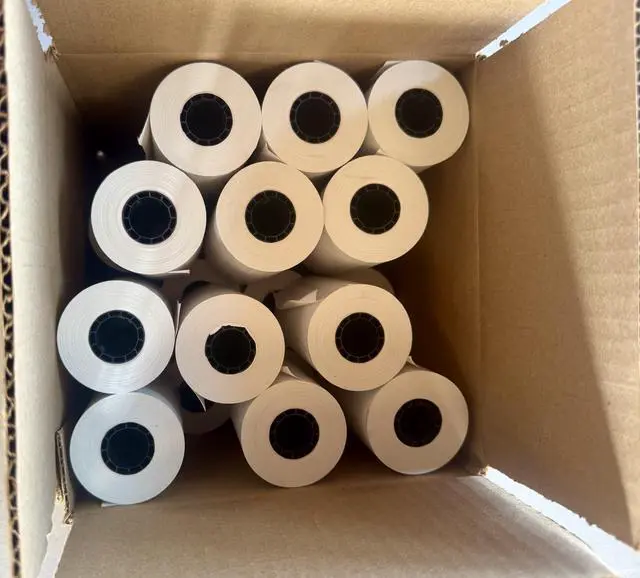 Alt view image 2 of 2 - 4" x 80' Heavy Thermal Paper for Zebra Printers (3/4" Inner Core) - 24 Rolls. Made in USA