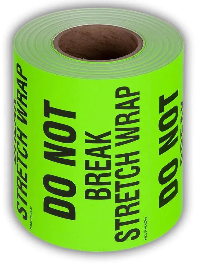 Main image of 3" X 5" Do not Break Stretch Wrap Fluorescent Shipping Label Stickers for Shipping or Packing -500 Labels Per Roll (10 Pack)
