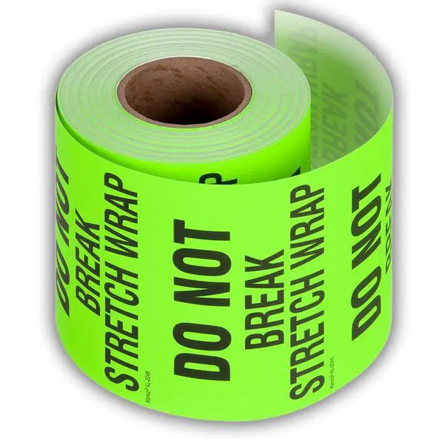 Alt view image 2 of 5 - 3" X 5" Do not Break Stretch Wrap Fluorescent Shipping Label Stickers for Shipping or Packing -500 Labels Per Roll (10 Pack)