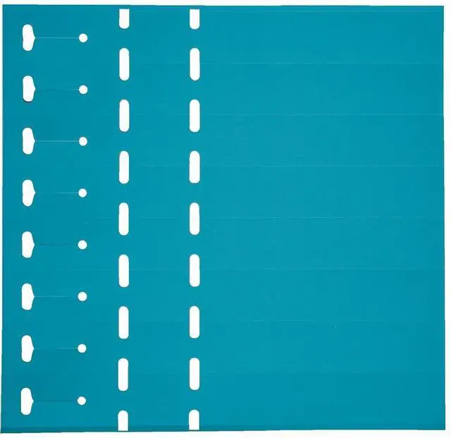 Main image of Weather Resistant Laser Printable Strip Loop-Lock Tags 11" L x 1" W, Package of 1,000, Blue