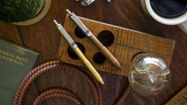 Alt view image 2 of 5 - Brass Click EDC Pen