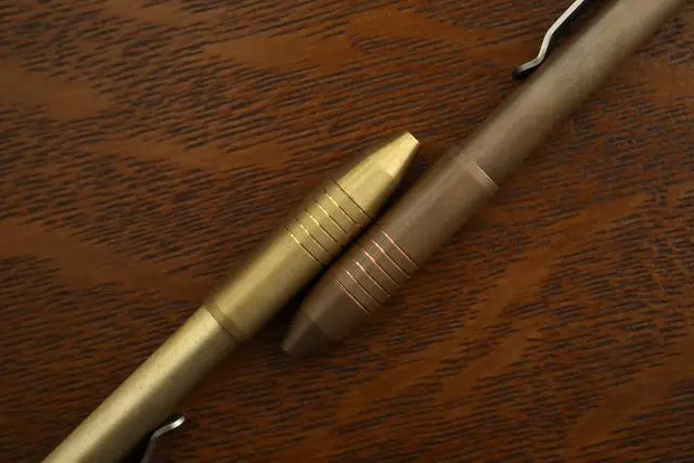 Alt view image 3 of 5 - Brass Click EDC Pen