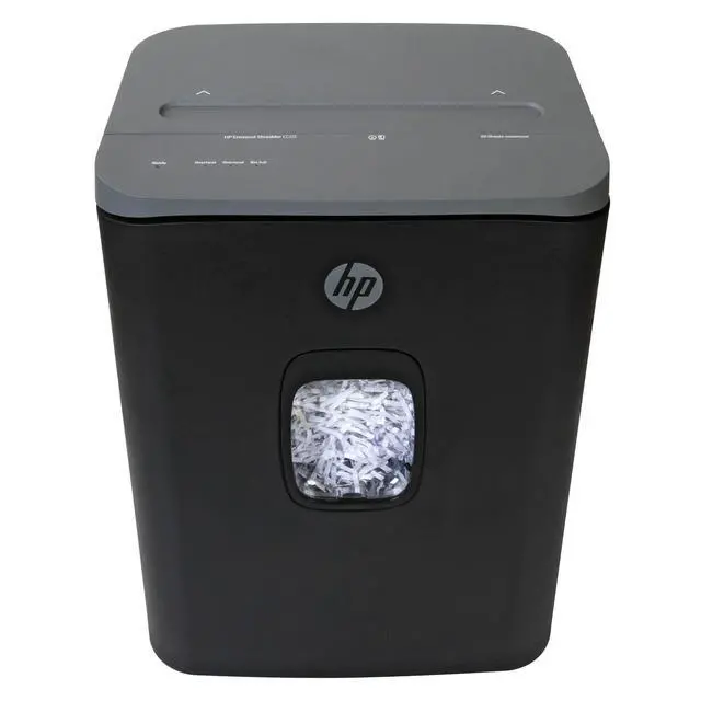 Alt view image 4 of 7 - HP - Cross Cut Paper Shredder, 20-Sheet Capacity, Slide Top Design, Pullout Basket, High Capacity Secure Shredding, Large Design with Rolling Casters