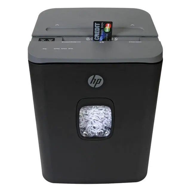 Alt view image 5 of 7 - HP - Cross Cut Paper Shredder, 20-Sheet Capacity, Slide Top Design, Pullout Basket, High Capacity Secure Shredding, Large Design with Rolling Casters