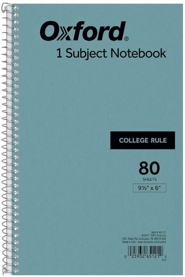 Main image of Kraft Cover Notebook, 9.5 x 6 Inches, College Rule, 80 Sheets Each, Blue Covers, Box of 24 (65121)