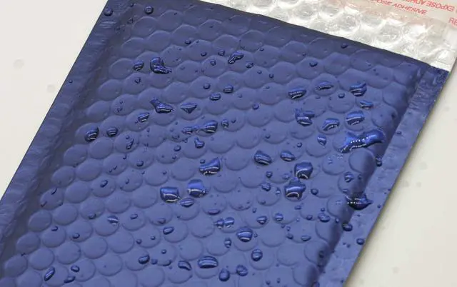 Alt view image 3 of 6 - ProLine Matte Metallic Dark Blue Bubble Padded Mailers 4x8 Inch Self Seal Padded Envelopes (1000)
