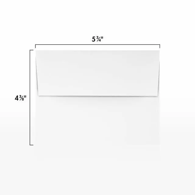 Alt view image 3 of 7 - A2 Envelopes, 4 3/8" x 5 3/4", 24lb. Bright White, 2,400 Pack