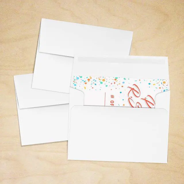 Alt view image 7 of 7 - A2 Envelopes, 4 3/8" x 5 3/4", 24lb. Bright White, 2,400 Pack