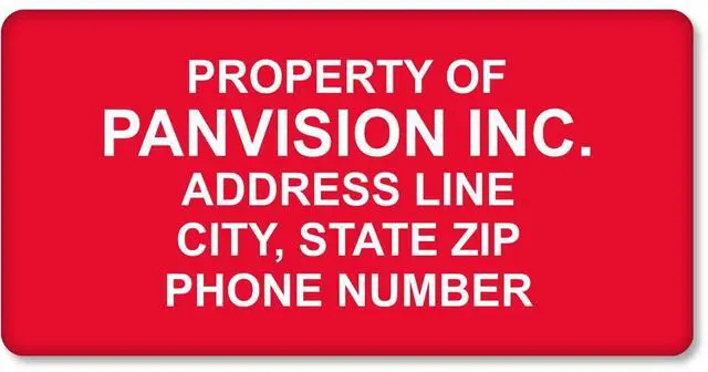 Main image of Custom Asset Labels | 0.75" x 1.5" FoilGuard 100% Aluminum Tags with High-Bond Acrylic Adhesive, Pack of 100, Made in USA