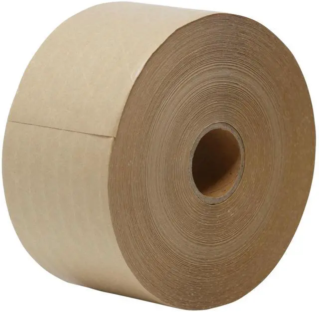 Main image of Glass-Fiber Reinforced Gummed Kraft Sealing Tape, 3" Core, 3" X 450 Ft, Brown, 10/Carton