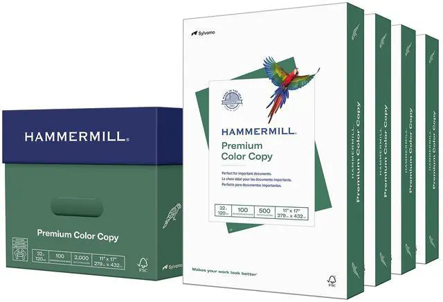 Main image of Printer Paper, Premium Color 32 lb Copy Paper, 11 x 17-100 Bright, Made in the USA, 102660C - 4 Ream (2,000 Sheets)