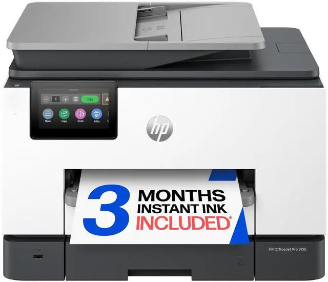 Main image of OfficeJet Pro 9135 Wireless All-in-One Color Inkjet Printer, Print, Scan, Copy, Fax, ADF, Duplex Print/scan, Best-for-Office, 3 Month Trial of Instant Ink Included, AI-Capable (C2WM0A)