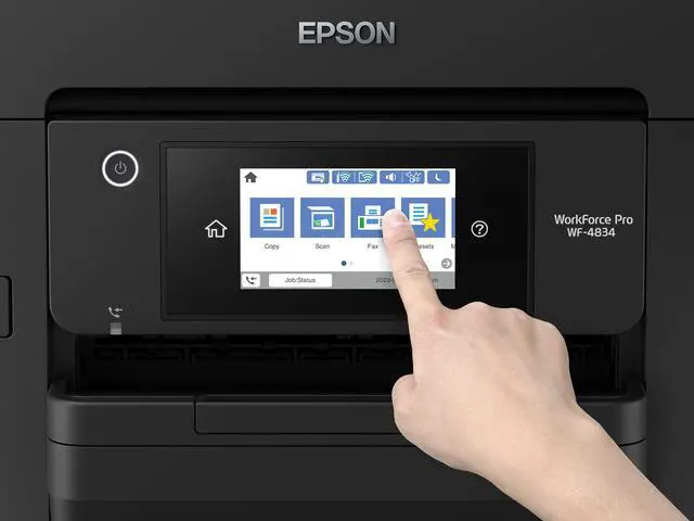 Alt view image 3 of 7 - Workforce Pro WF-4834 Wireless All-in-One Printer with Auto 2-Sided Print Copy, Scan and Fax, 50-Page ADF, 500-sheet Paper Capacity, 4.3" Color Touchscreen