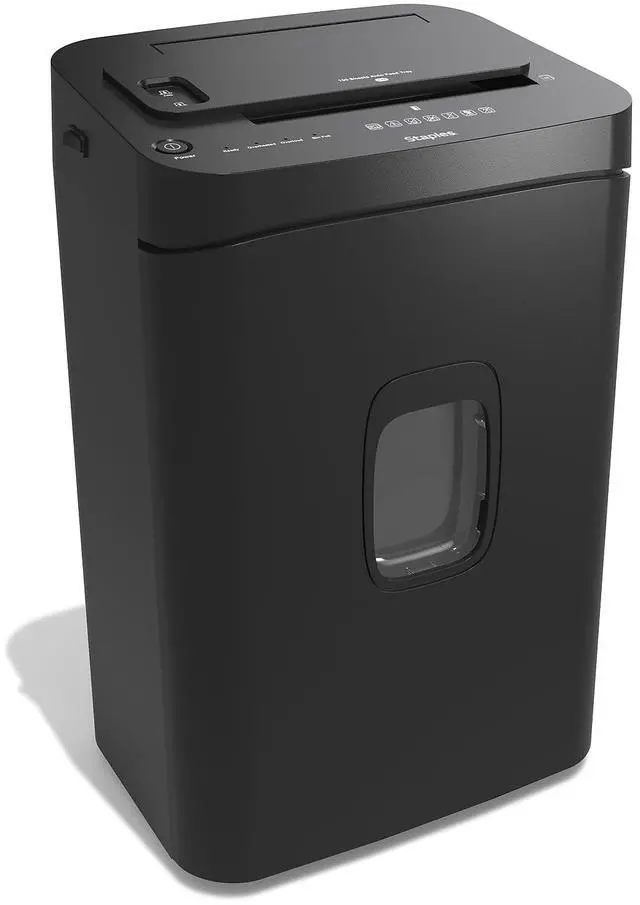 Main image of 150-Sheet Micro-Cut Paper Shredder, Autofeed, Anti-Jam, 7.4-Gallon Pull-Out Bin, Black, for Home & Office, Black