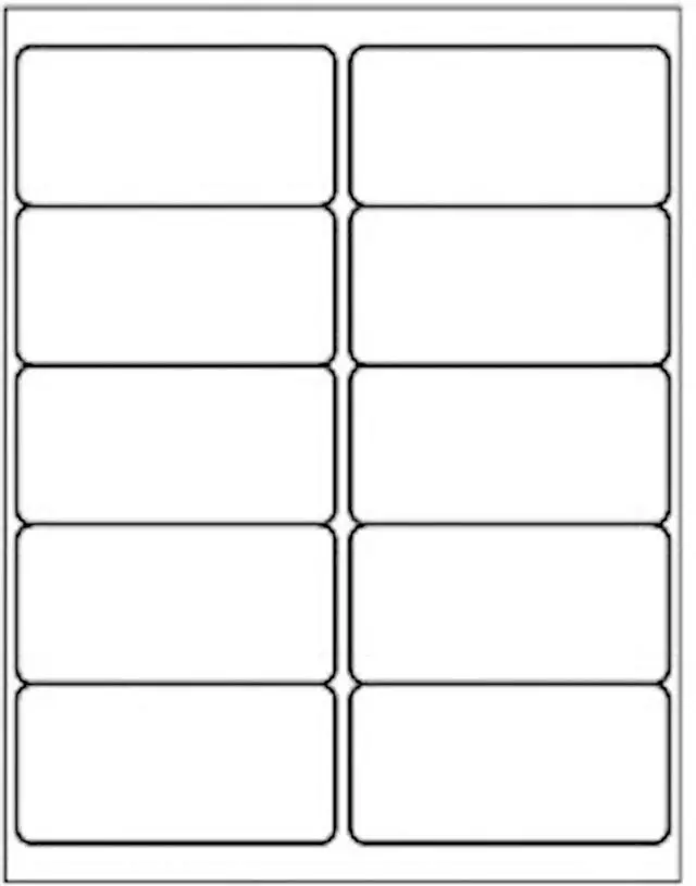 Main image of 10 Up - Shipping Address Labels - 2" x 4" - 20000 Labels