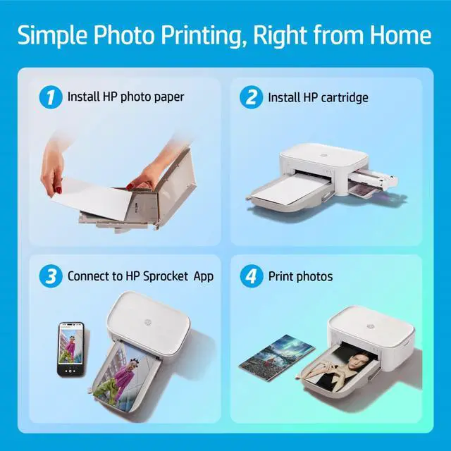 Alt view image 4 of 7 - Sprocket Studio Plus 4x6 Wireless Instant Photo Printer, Wi-Fi, Premium Dye Sublimation, Prints Vibrant Color Pictures Bundle: Photo Album, Markers, Photo Paper, and Stickers
