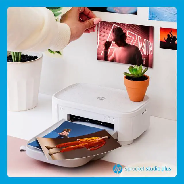Alt view image 7 of 7 - Sprocket Studio Plus 4x6 Wireless Instant Photo Printer, Wi-Fi, Premium Dye Sublimation, Prints Vibrant Color Pictures Bundle: Photo Album, Markers, Photo Paper, and Stickers