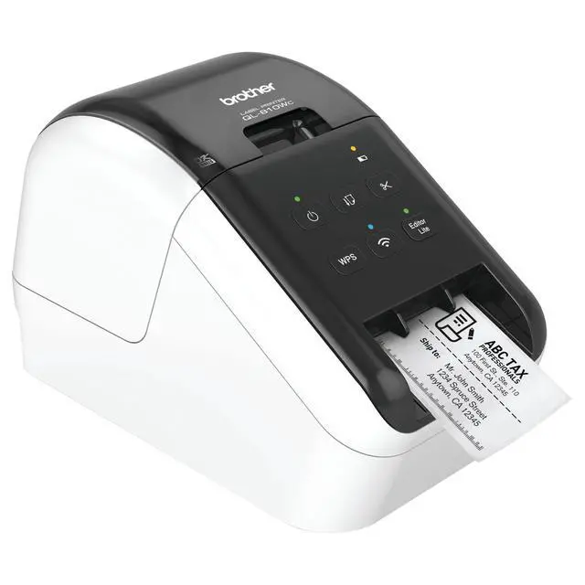 Alt view image 6 of 6 - QL-810Wc Professional Printer with USB and WiFi connectivity, Ultra-Fast up to 110 Labels per Minute with Standard Address in Monochrome, Black & Red Printing Available