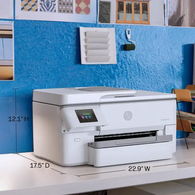 Alt view image 6 of 7 - OfficeJet Pro 9720 Wide-Format Wireless All-in-One Color Inkjet Printer, Print, scan, Copy, fax up to 11x17, ADF, Duplex Printing Best-for-Office, 3 Month Trial of Instant Ink Included (C2XF9A)