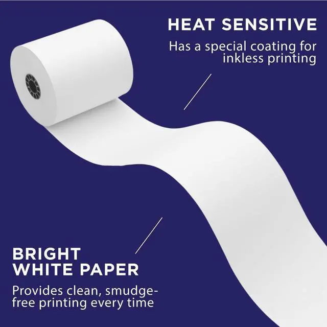 Alt view image 6 of 7 - Thermal Receipt Paper for Toast TP200 Printer by Paper Planet | 80 Rolls | Thermal Receipt Paper, Compatible with Toast TP200 Printer