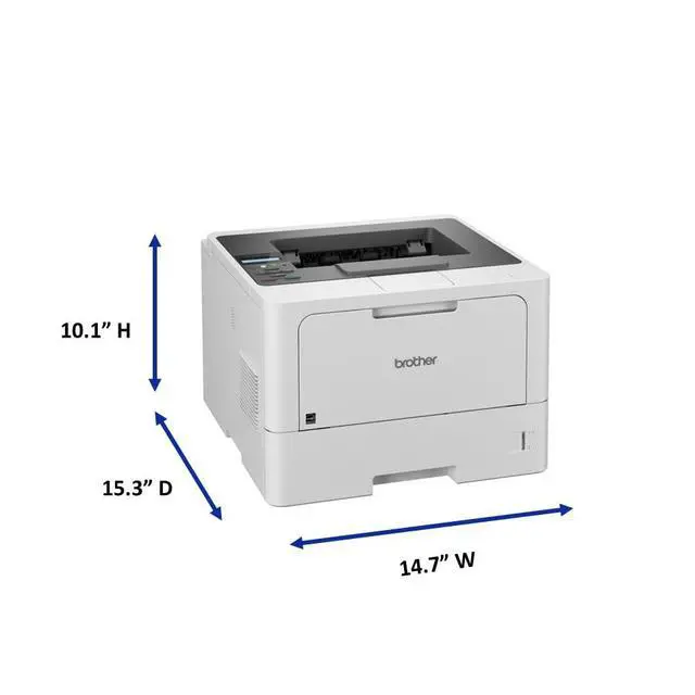 Alt view image 2 of 7 - HL-L5210DN Business Monochrome Laser Printer with Duplex Printing, Versatile Paper Handling, Mobile Printing, and Gigabit Ethernet Networking, Works with Alexa