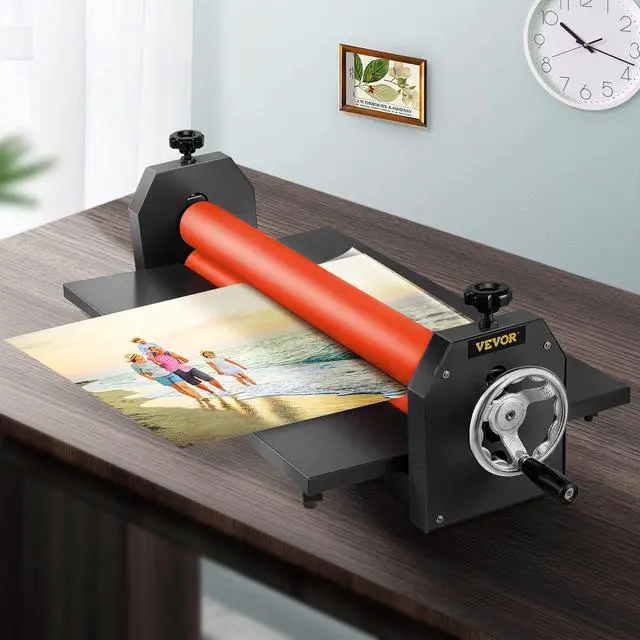 Alt view image 2 of 7 - 51 Inch Cold Laminator Machine 10mm Manual Vinyl Photo Film Cold laminator Hand Crank Pressure Cold Roll laminator(51Inch)