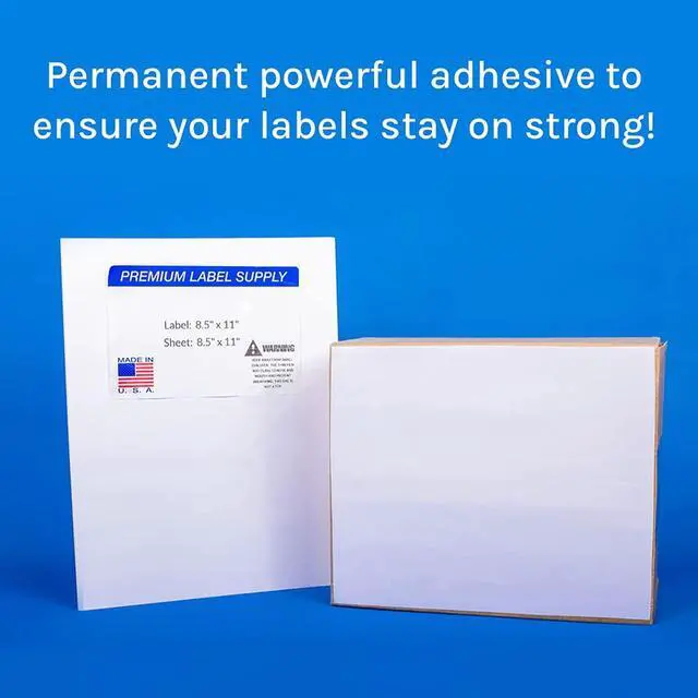 Alt view image 6 of 7 - White Shipping Labels 8.5" x 11" Laser/Inkjet Compatible 2000 Sheets - Letter Size