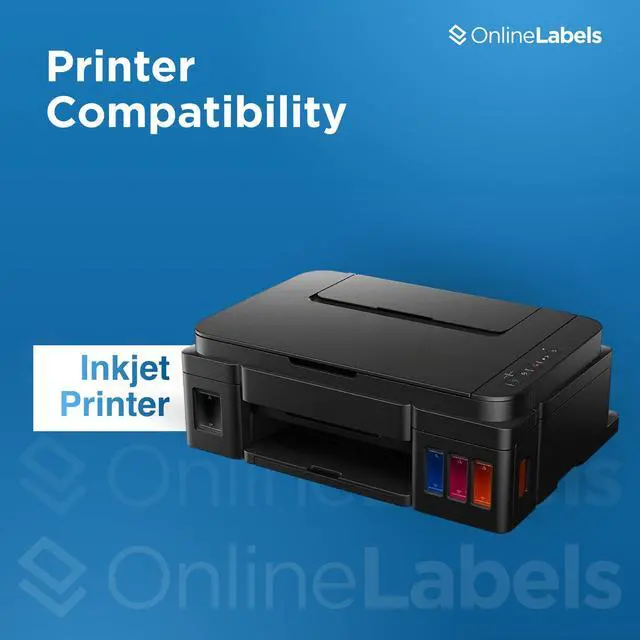 Alt view image 5 of 7 - Waterproof Sticker Paper, 250 Sheets, White Matte Vinyl-Like, 8.5" x 11" Full Sheet Label, Works with Inkjet Printers Only, Compatible with Electronic Cutting Machines, OL177WJ, OnlineLabels