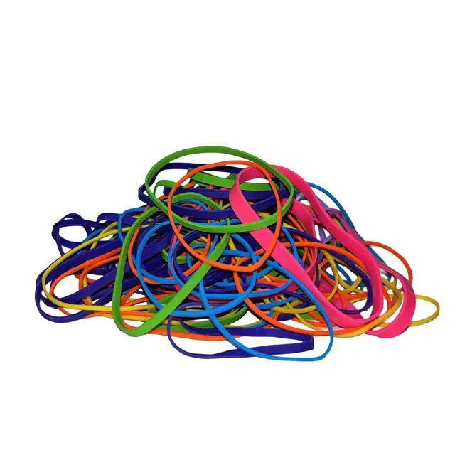 Alt view image 6 of 7 - Upgrade Rubber Bands, Assorted Sizes & Bright Colors, Non-Latex, 40-Bag Case Pack, USA