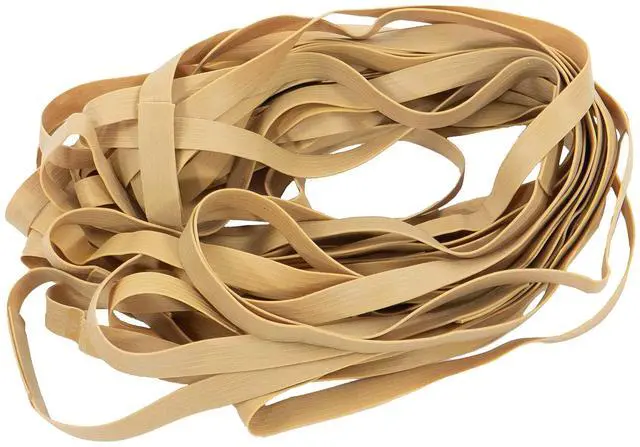 Main image of Large Rubber Moving Bands 25 Inch (240-Pack), 25 Inch Unstretched - 50 Inch Fully Stretched, Yellow Extra Strength Large Moving Rubber Bands for Furniture, Mover Blankets, & Pallets